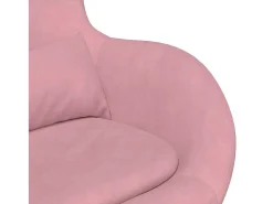 Cadeira ovo Rosa Veludo