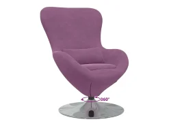 Cadeira ovo Roxo Veludo