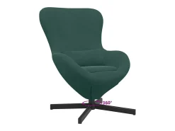 Cadeira ovo Verde Escuro 63 x 73 x 90 cm Veludo