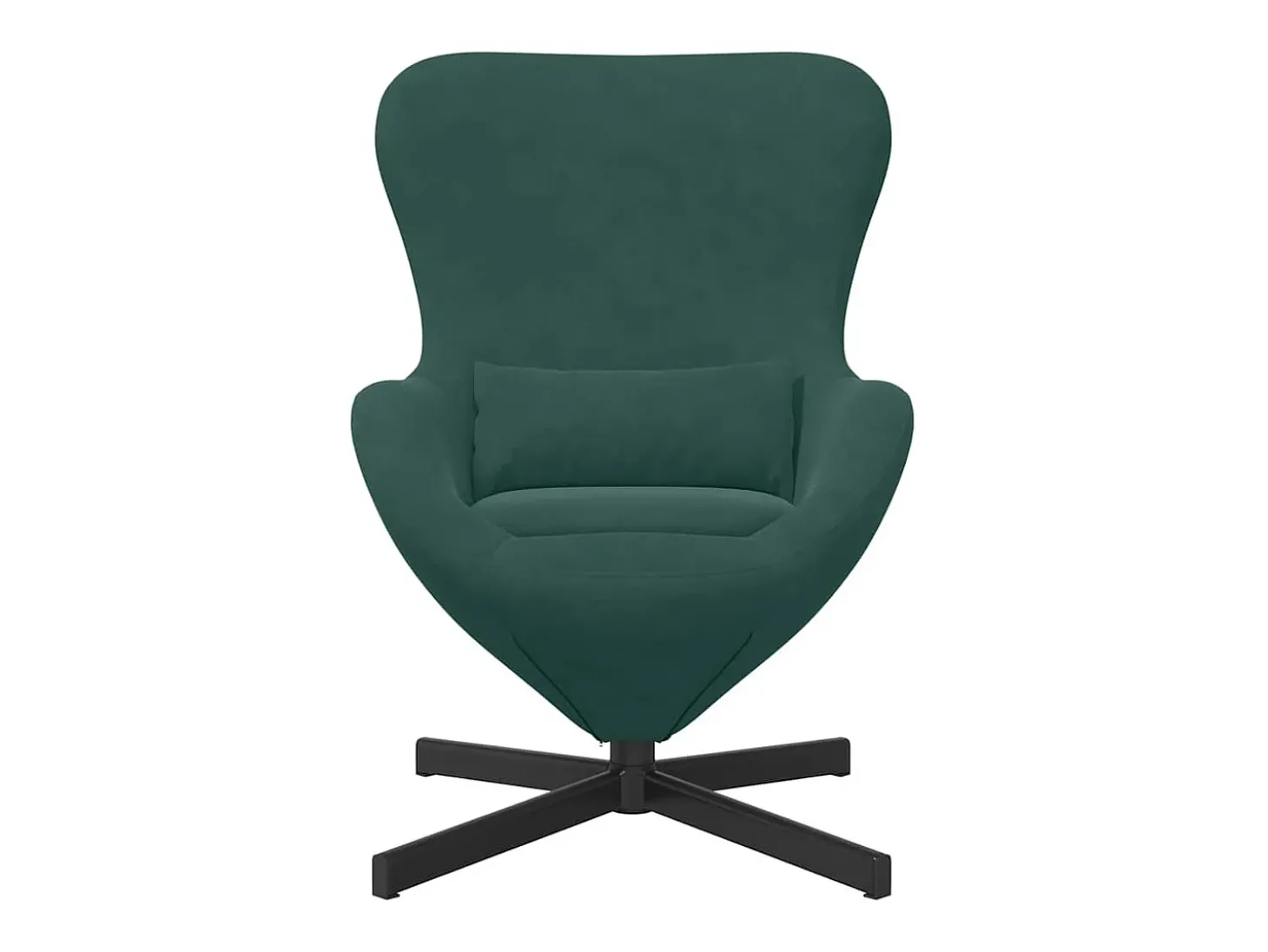 Cadeira ovo Verde Escuro 63 x 73 x 90 cm Veludo
