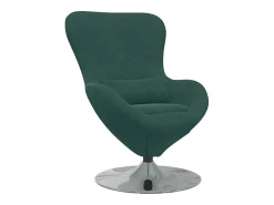 Cadeira ovo Verde Escuro Veludo