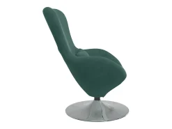 Cadeira ovo Verde Escuro Veludo