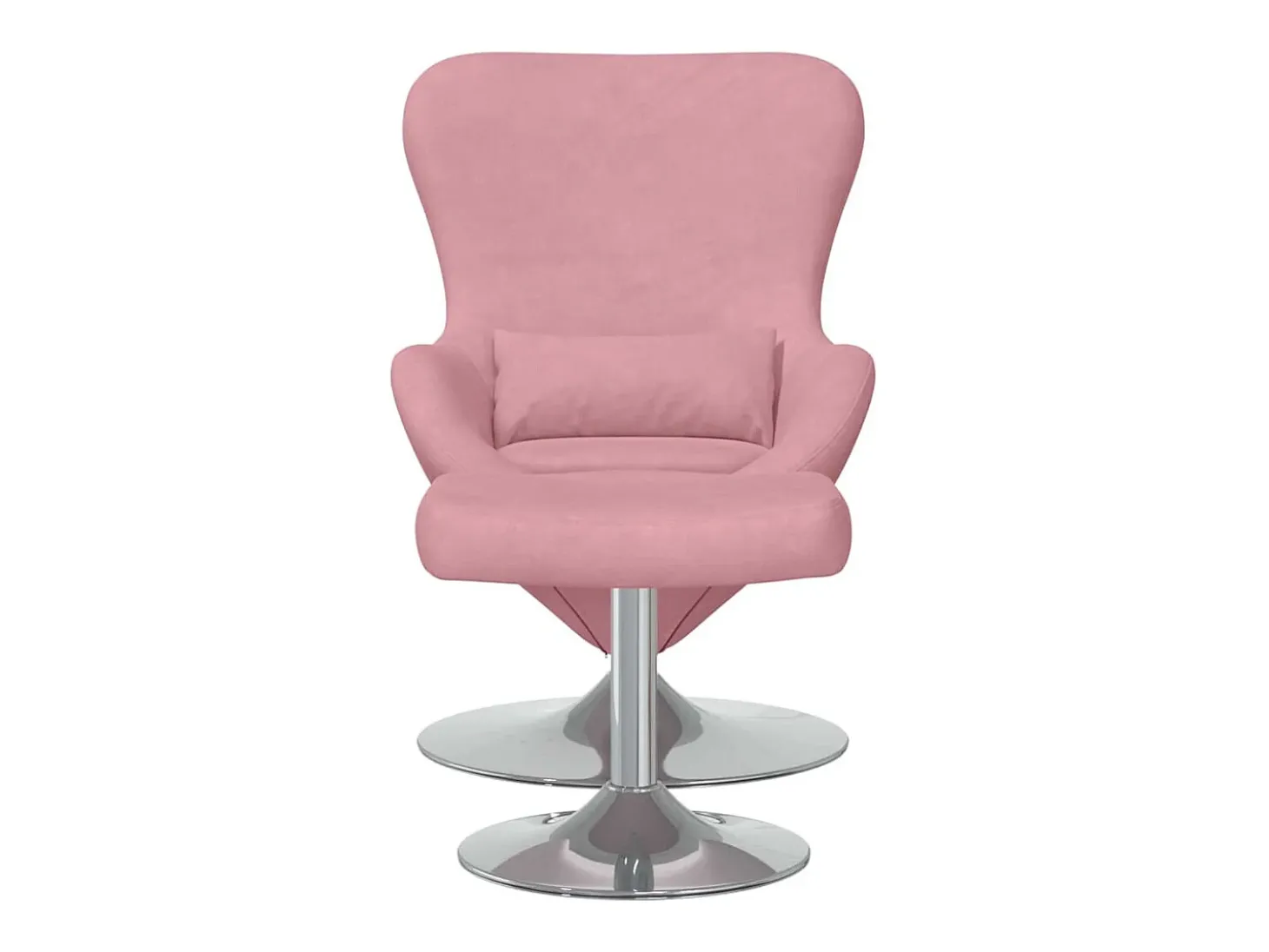 Cadeira Relax | Cadeira com Puff Rosa 63x73x90 cm Veludo SHL297162