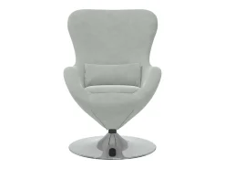 Cadeira Relax | Cadeira ovo Cinzento-claro 63x73x90 cm Veludo SHL615281