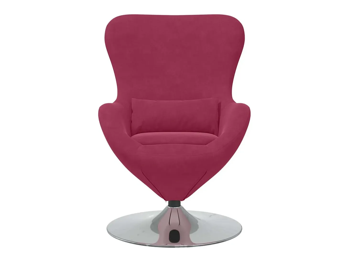 Cadeira Relax | Cadeira ovo vermelho tinto 63x73x90 cm Veludo SHL636189