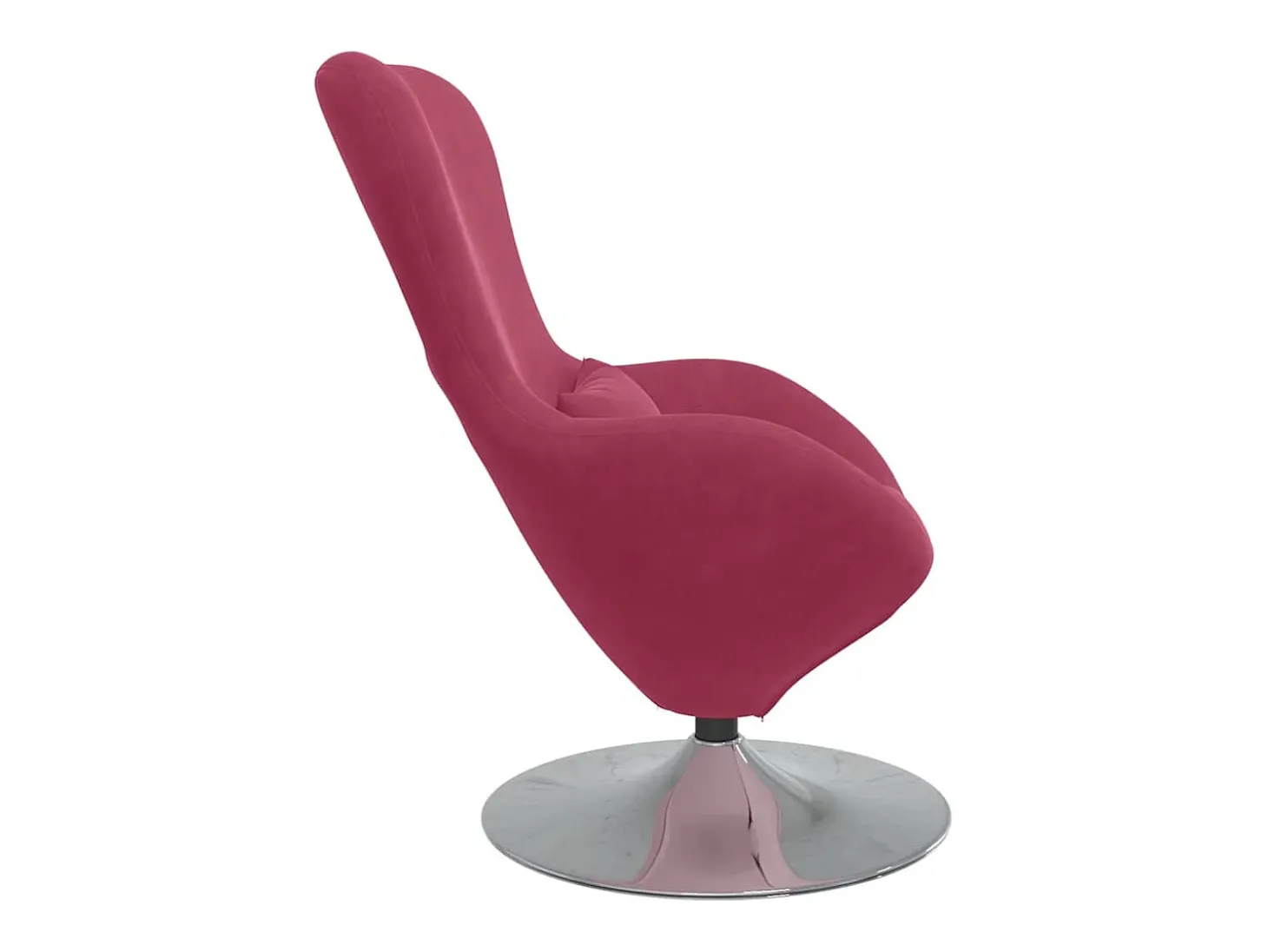 Cadeira Relax | Cadeira ovo vermelho tinto 63x73x90 cm Veludo SHL636189