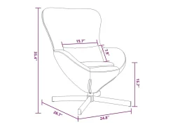 Cadeira Relax | Cadeira ovo Cinzento-claro 63x73x90 cm Veludo SHL501800