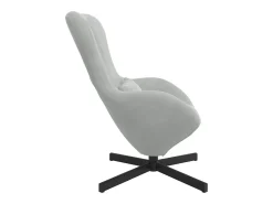 Cadeira Relax | Cadeira ovo Cinzento-claro 63x73x90 cm Veludo SHL501800