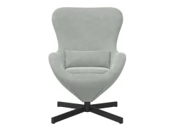 Cadeira Relax | Cadeira ovo Cinzento-claro 63x73x90 cm Veludo SHL501800