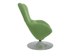 Cadeira Relax | Cadeira ovo Verde claro 63x73x90 cm Veludo SHL276471