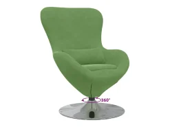 Cadeira Relax | Cadeira ovo Verde claro 63x73x90 cm Veludo SHL276471