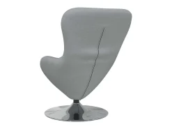 Cadeira Relax | Cadeira ovo Cinzento-claro 63x73x90 cm tecido SHL651963
