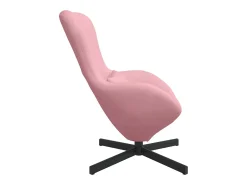 Cadeira Relax | Cadeira ovo Rosa 63x73x90 cm Veludo SHL33837