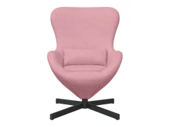 Cadeira Relax | Cadeira ovo Rosa 63x73x90 cm Veludo SHL33837