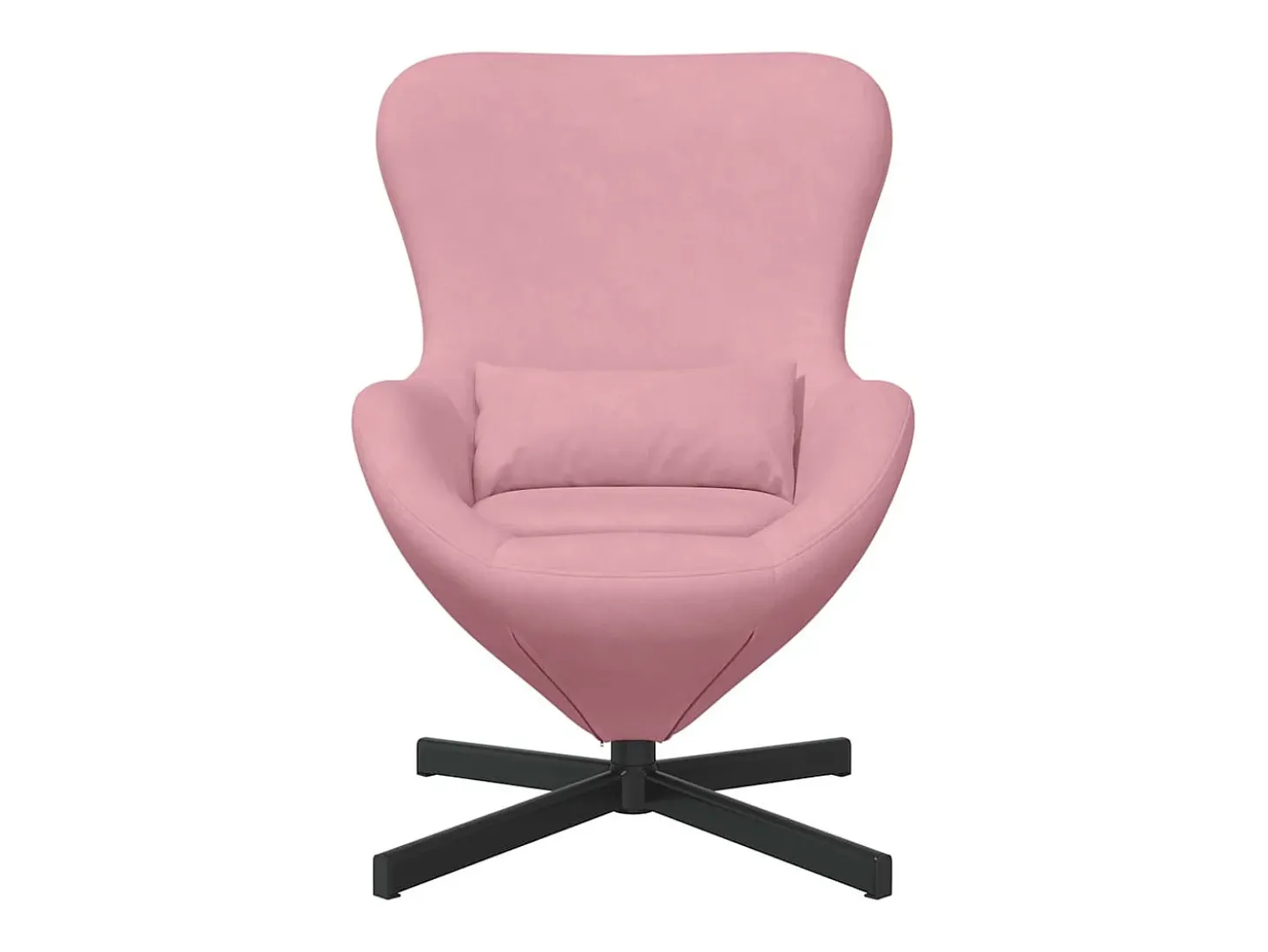 Cadeira Relax | Cadeira ovo Rosa 63x73x90 cm Veludo SHL33837