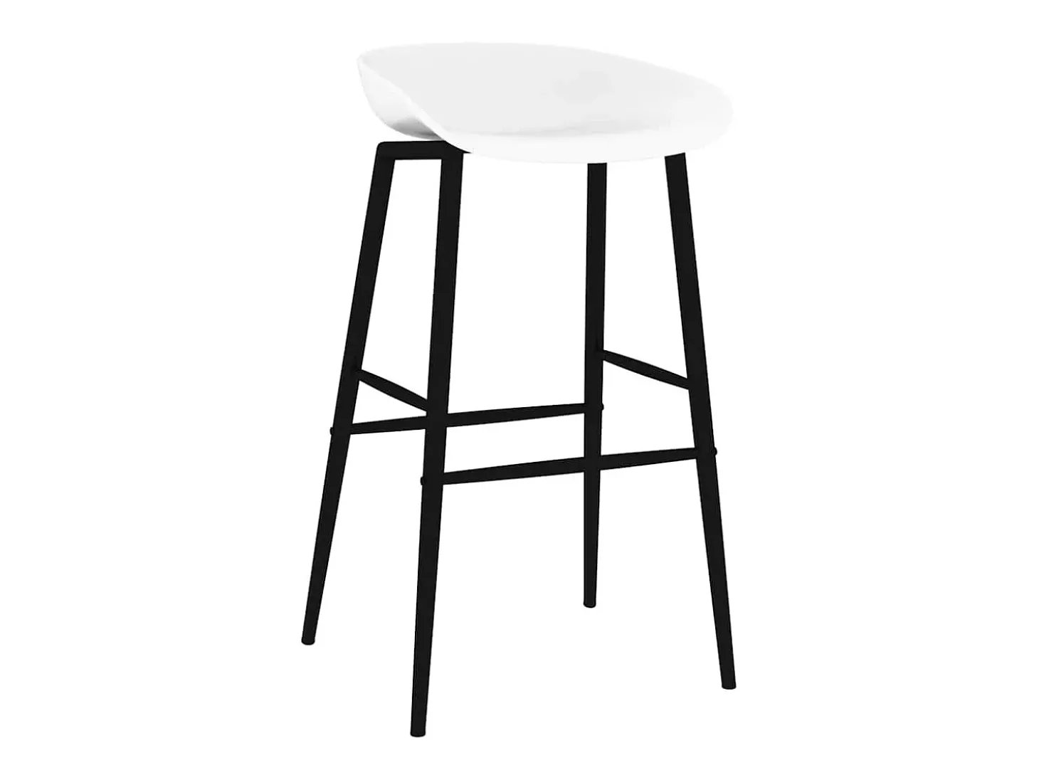 Cadeiras de bar 4 pcs branco