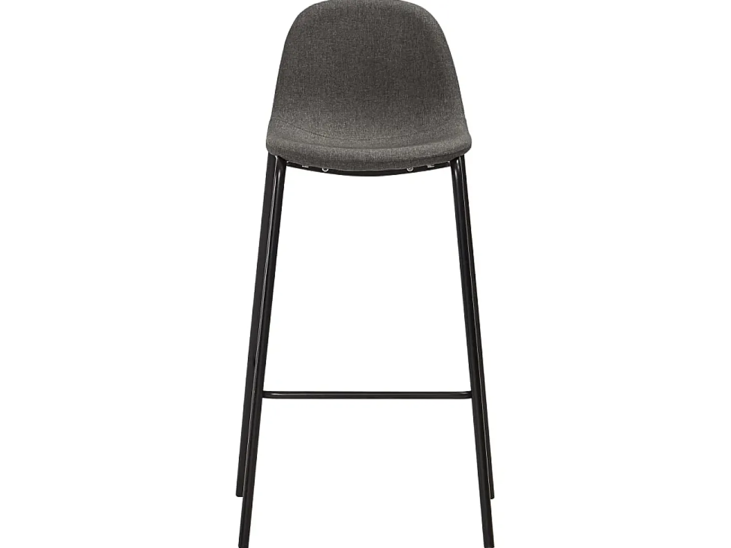 Cadeiras de bar 2 pcs tecido cinzento-escuro PT182493
