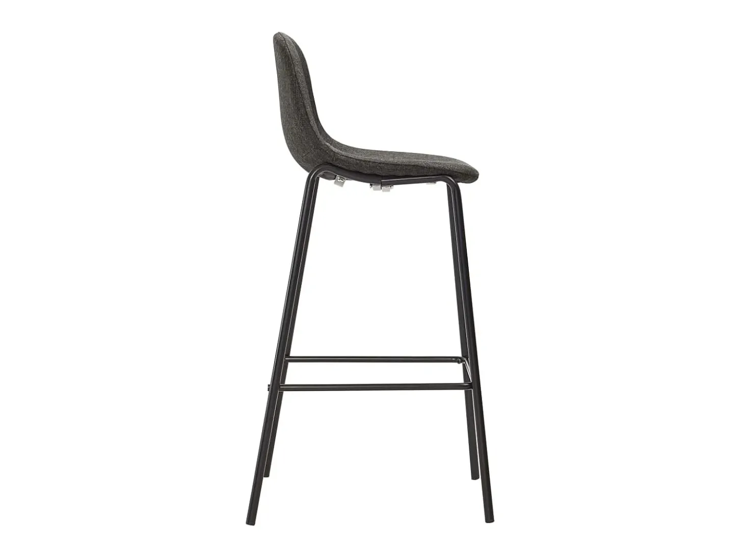 Cadeiras de bar 2 pcs tecido cinzento-escuro PT182493