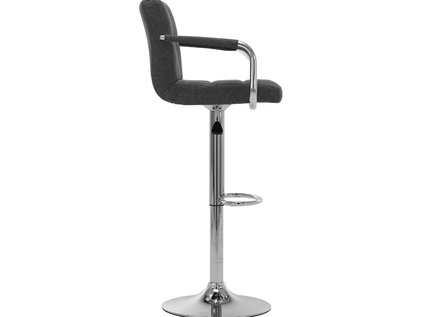 Cadeiras de bar 2 pcs tecido cinzento-escuro PT286990