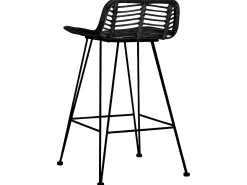 Cadeiras de bar 2 pcs vime preto PT695499