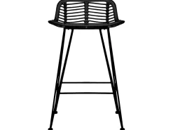 Cadeiras de bar 2 pcs vime preto PT695499