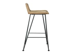 Cadeiras de bar 2 pcs vime genuíno