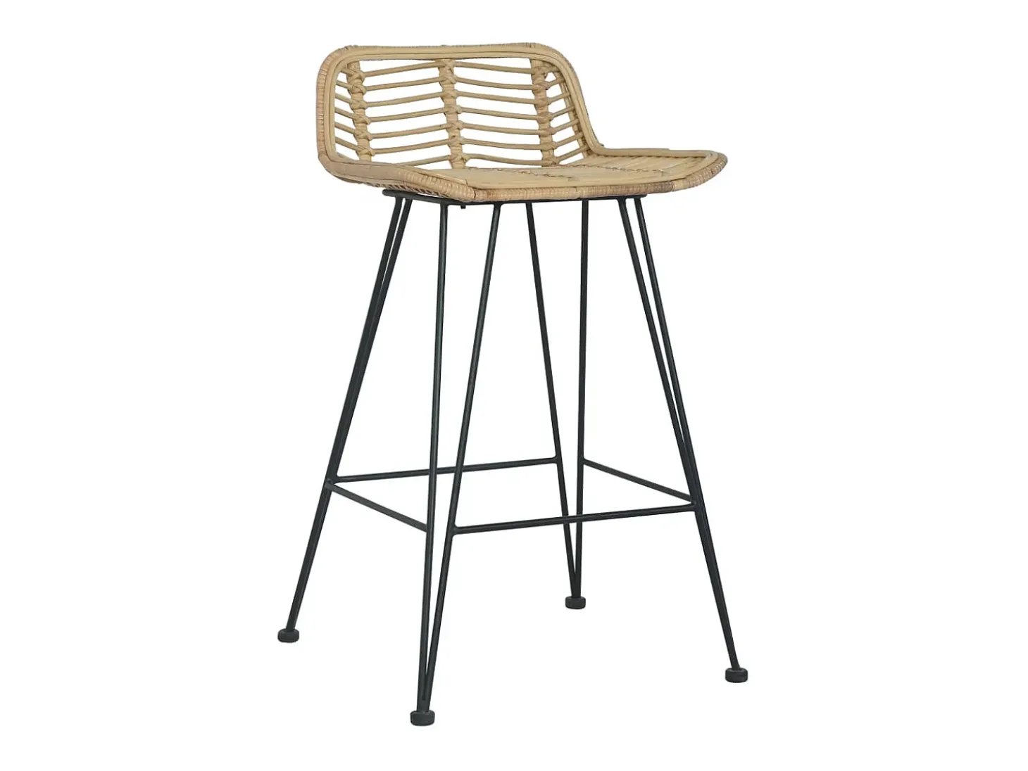 Cadeiras de bar 2 pcs vime genuíno PT266902