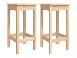 Cadeiras de bar 2 pcs 40x40x78 cm madeira de pinho maciça PT495323