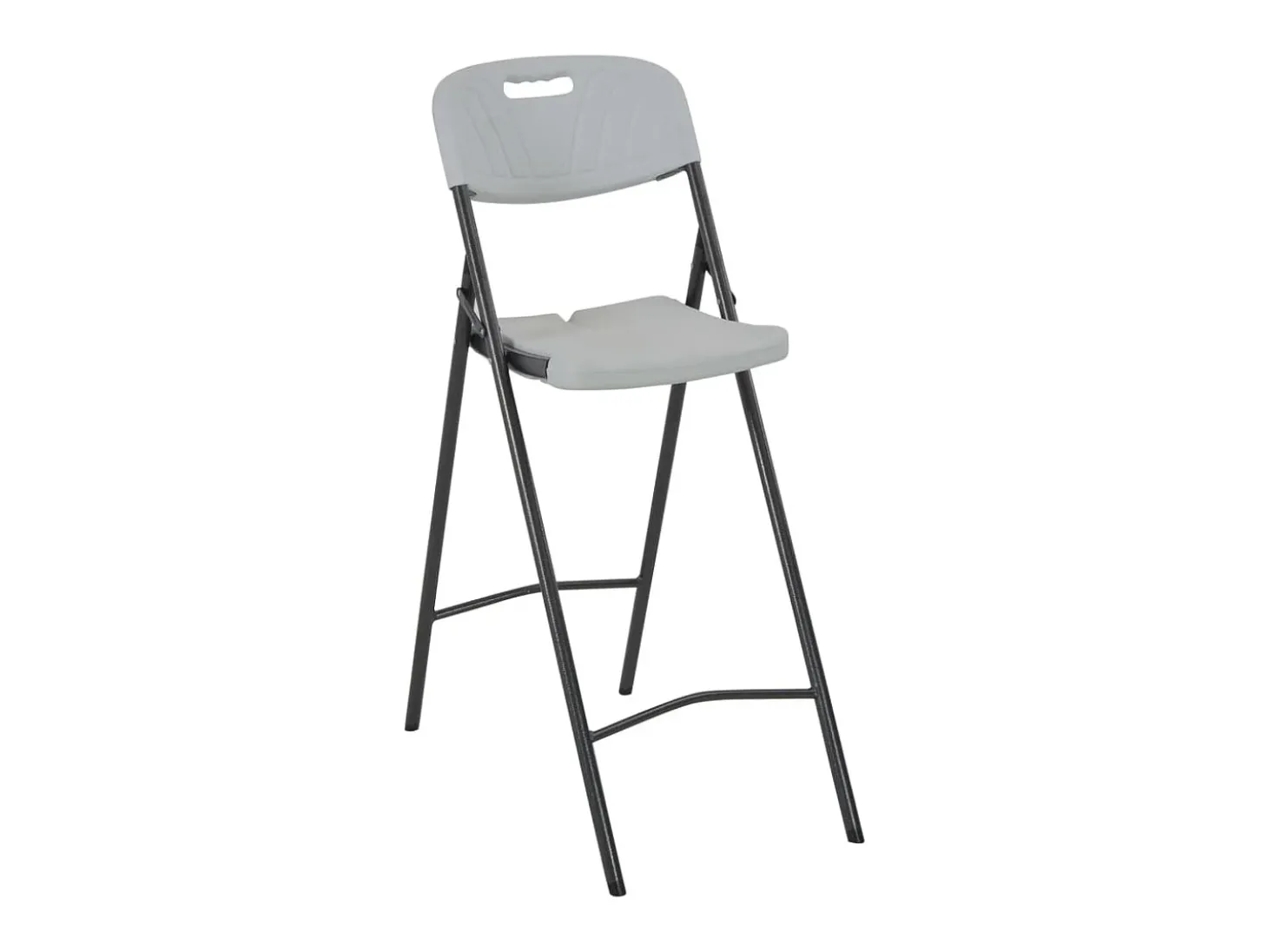 Cadeiras de bar dobráveis 2 pcs PEAD e aço branco PT226094