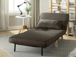 Cadeirão convertível em tecido Taupe - POSIO