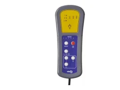 Cadeirão massagens reclinável + apoio de pés veludo cinza-claro SHL934285