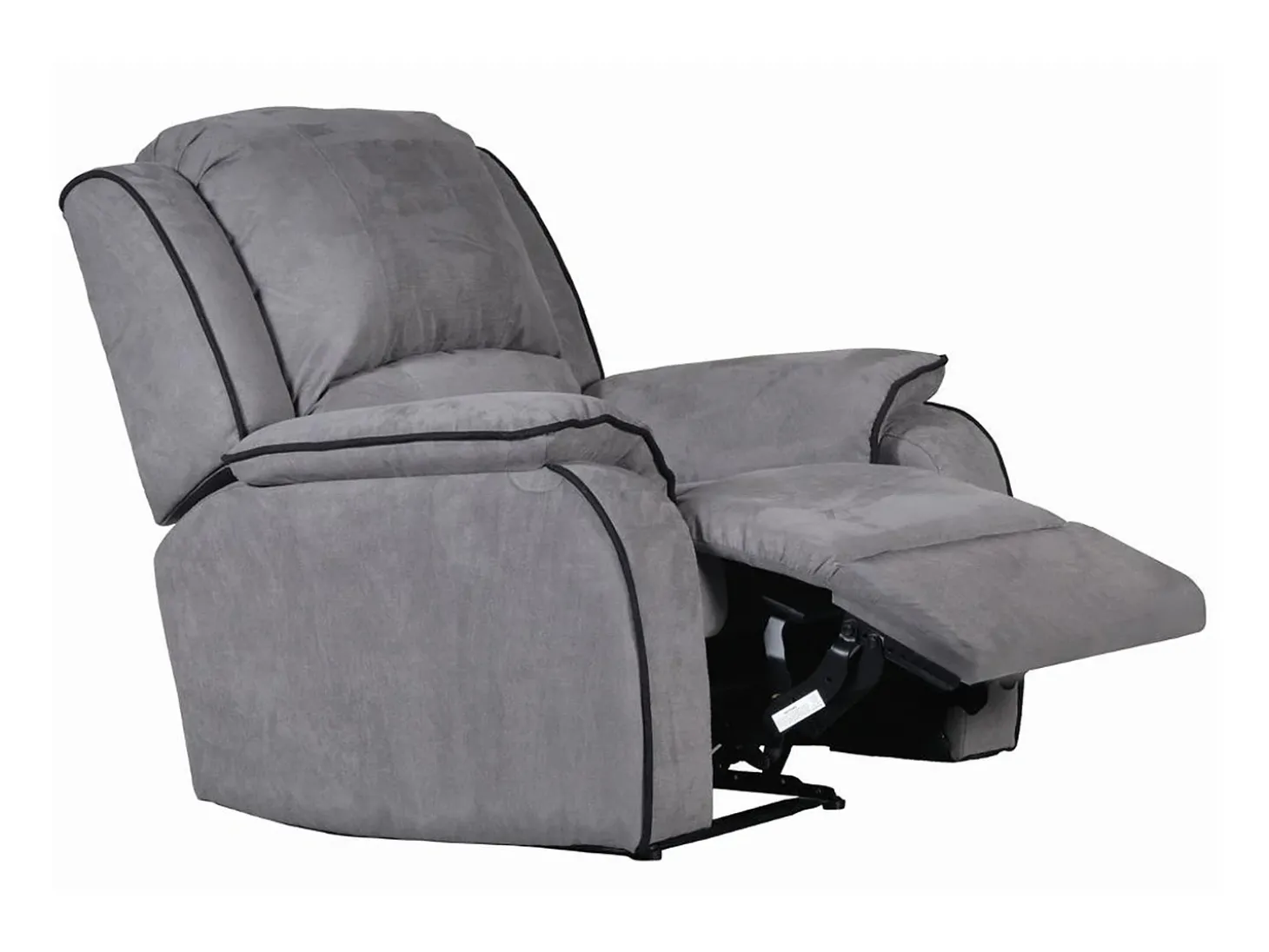 Cadeirão relax em microfibra Cinzento - HERNANI