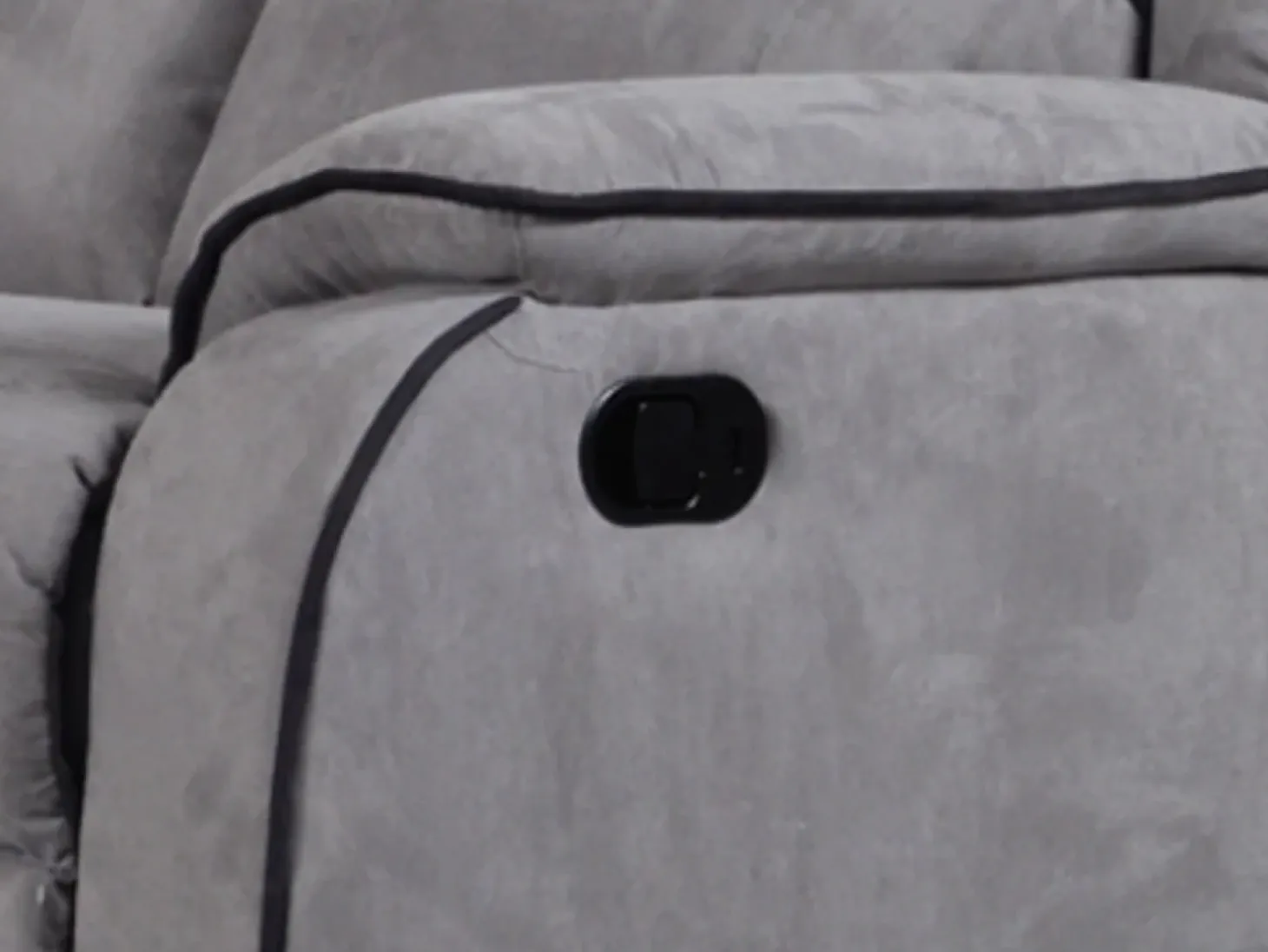 Cadeirão relax em microfibra Cinzento - HERNANI