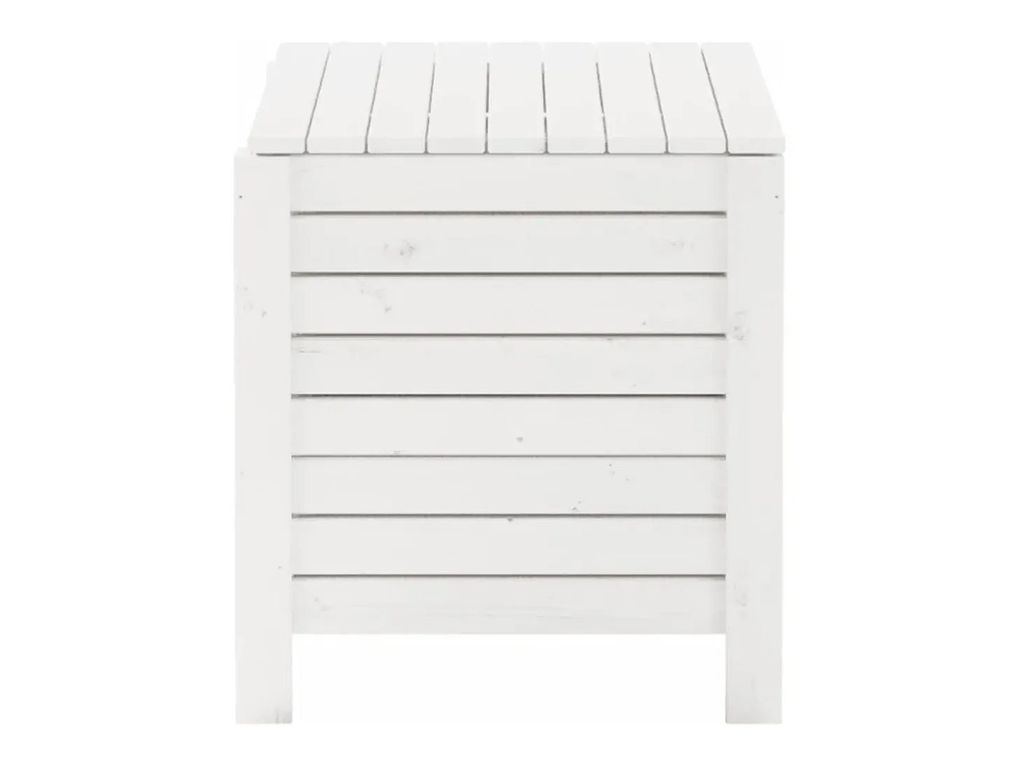 Caixa arrumação c/ tampa RANA 100x49x54 cm pinho maciço branco PT448270