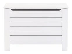 Caixa arrumação c/ tampa RANA 100x49x54 cm pinho maciço branco PT448270