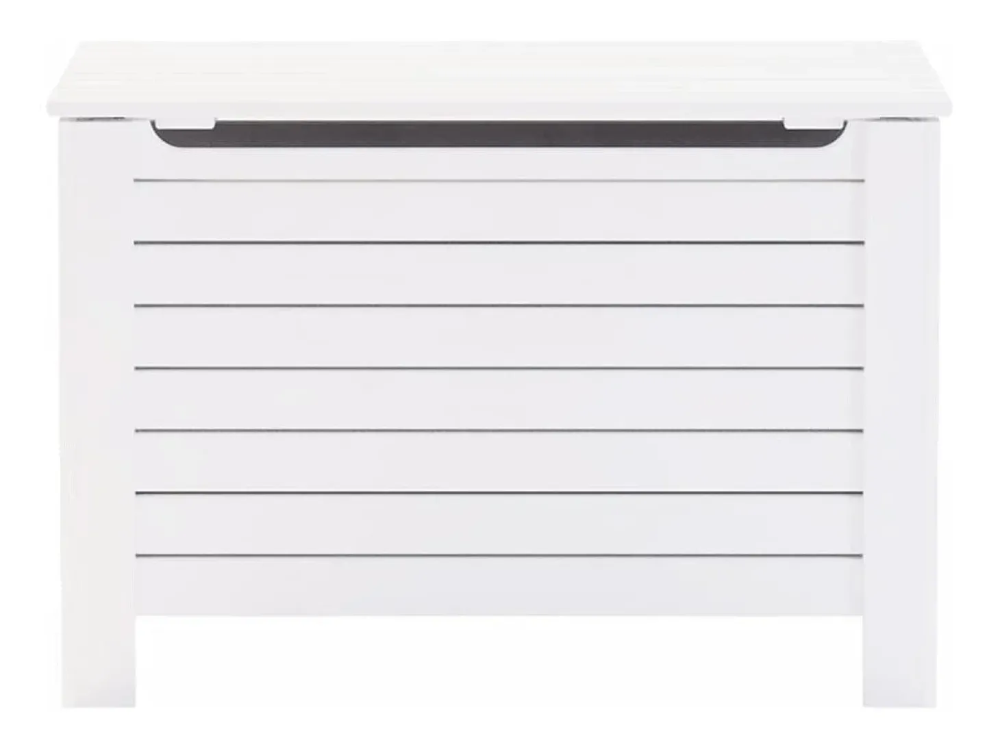Caixa arrumação c/ tampa RANA 100x49x54 cm pinho maciço branco PT448270