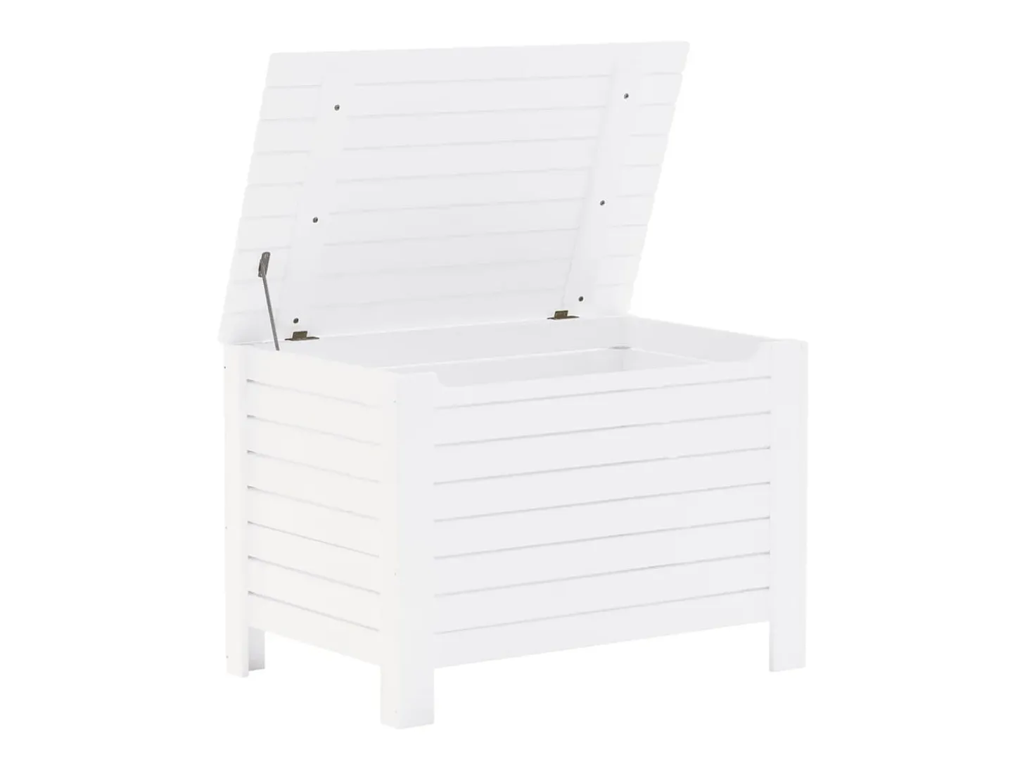 Caixa arrumação c/ tampa RANA 100x49x54 cm pinho maciço branco