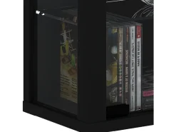 Caixa de exposição de vidro VCM pendurada | Vitrine de vidro com vidro de segurança ESG | Dimensões: A. 114 x L. 59 x P. 18 cm | Vitrosa Maxi (Preto)