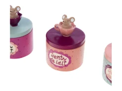 Caixa dentes de leite pack 3 rosa tamanho 7x5x5 cm