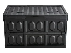 Caixas de Armazenamento Dobráveis SucceBuy 45 L com Tampas, Lote de 3, Recipientes Empilháveis