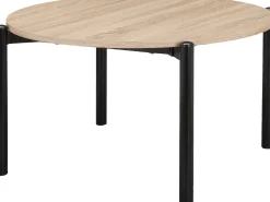 Caleb | Mesa de Centro 80 cm 4 lugares em Carvalho Preto