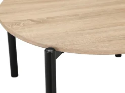 Caleb | Mesa de Centro 80 cm 4 lugares em Carvalho Preto