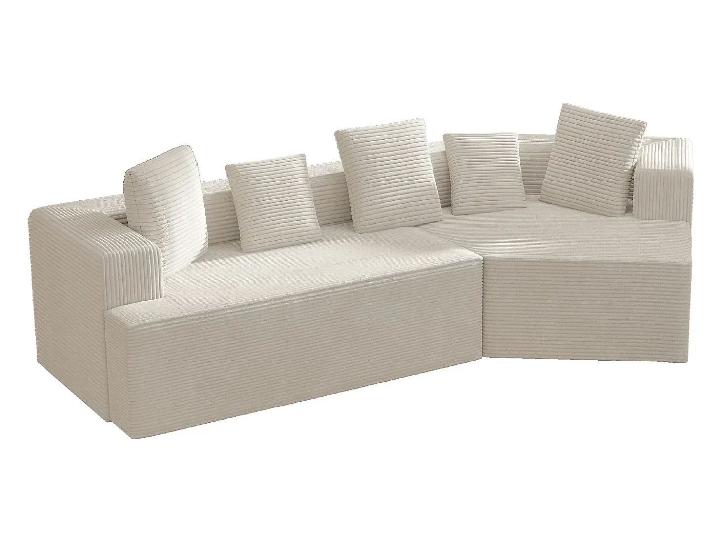 Cama acolchoada para adulto 180 x 1425 cm, sem cabeceira, com faixa LED (monocromática), base com suspensão hidráulica, bege.