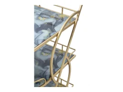 Carrinho VKH2, Ouro, 71x45,5x84,5 cm, Kendra Home