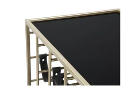 Carrinho VKH5, Preto, 79x39,5x82 cm, Kendra Home