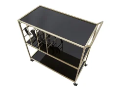 Carrinho VKH5, Preto, 79x39,5x82 cm, Kendra Home