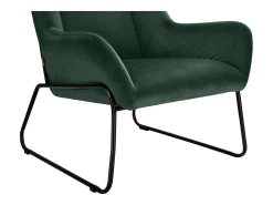 Casero | Poltrona em veludo preto verde