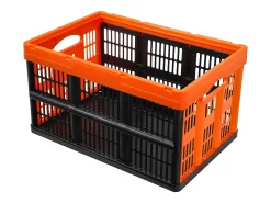 Cestas de Armazenamento SucceBuy Dobráveis, 45 L, Plástico Dobrável, Lote de 3, Empilháveis - Solução Prática para Organizar e Guardar Pertences