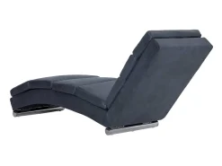 Chaise longue camurça artificial cinzento PT787067