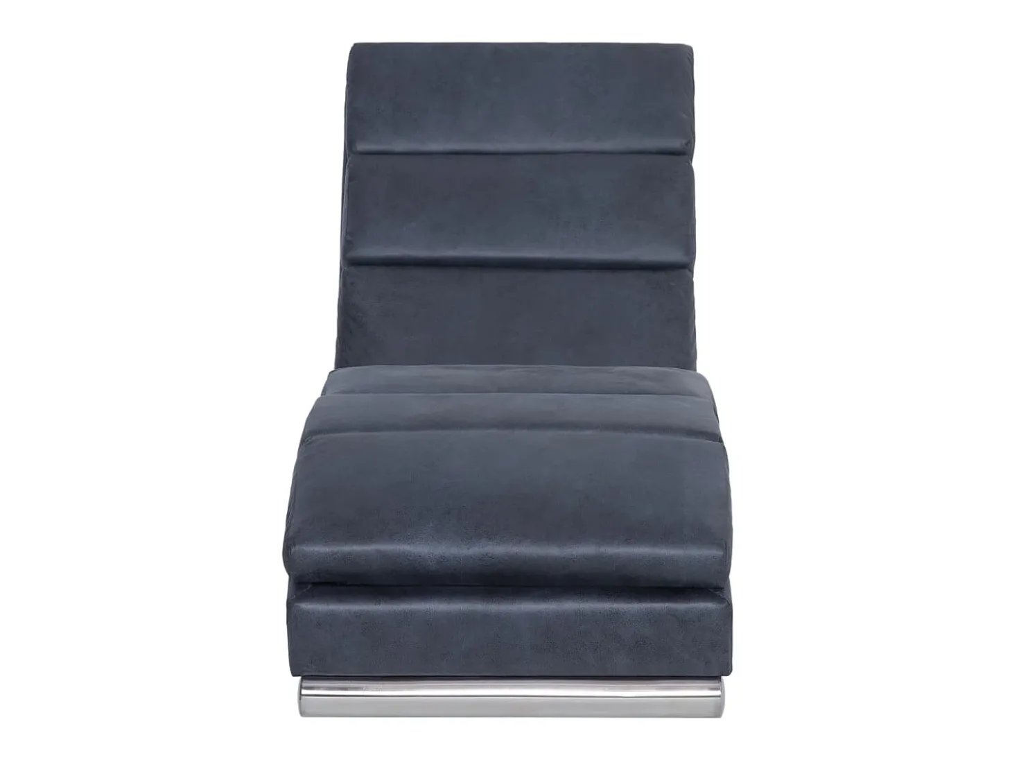 Chaise longue camurça artificial cinzento PT787067